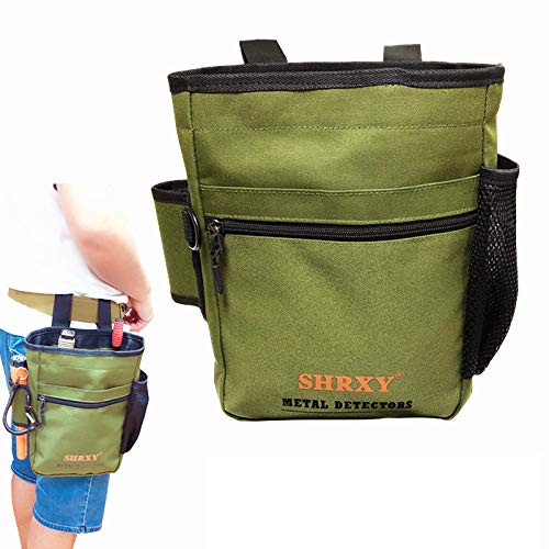 shrxy Garden Metal Detecting Finds Bag Detector Pouch Multi-Purpose Digger Tools Bag Waist Pack (Gre