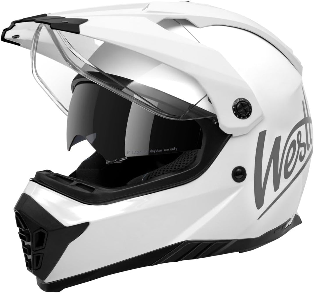 Westt Helmvisier Motorradhelm Visier für Modell: Jet/Classic/Cross X/Torque/Torque X Jethelm Klapphe