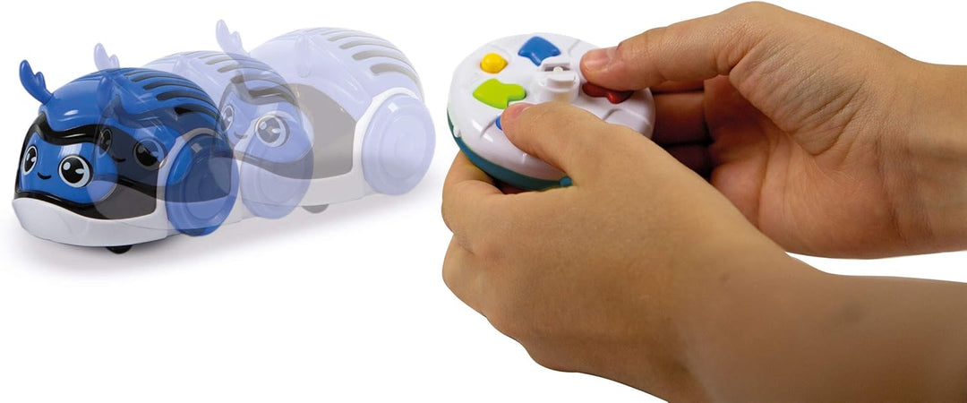 Clementoni 17413 Racing Bugs Scrabbleo Lernroboter, Ferngesteuerter Roboter für Kinder ab 4 Jahren,