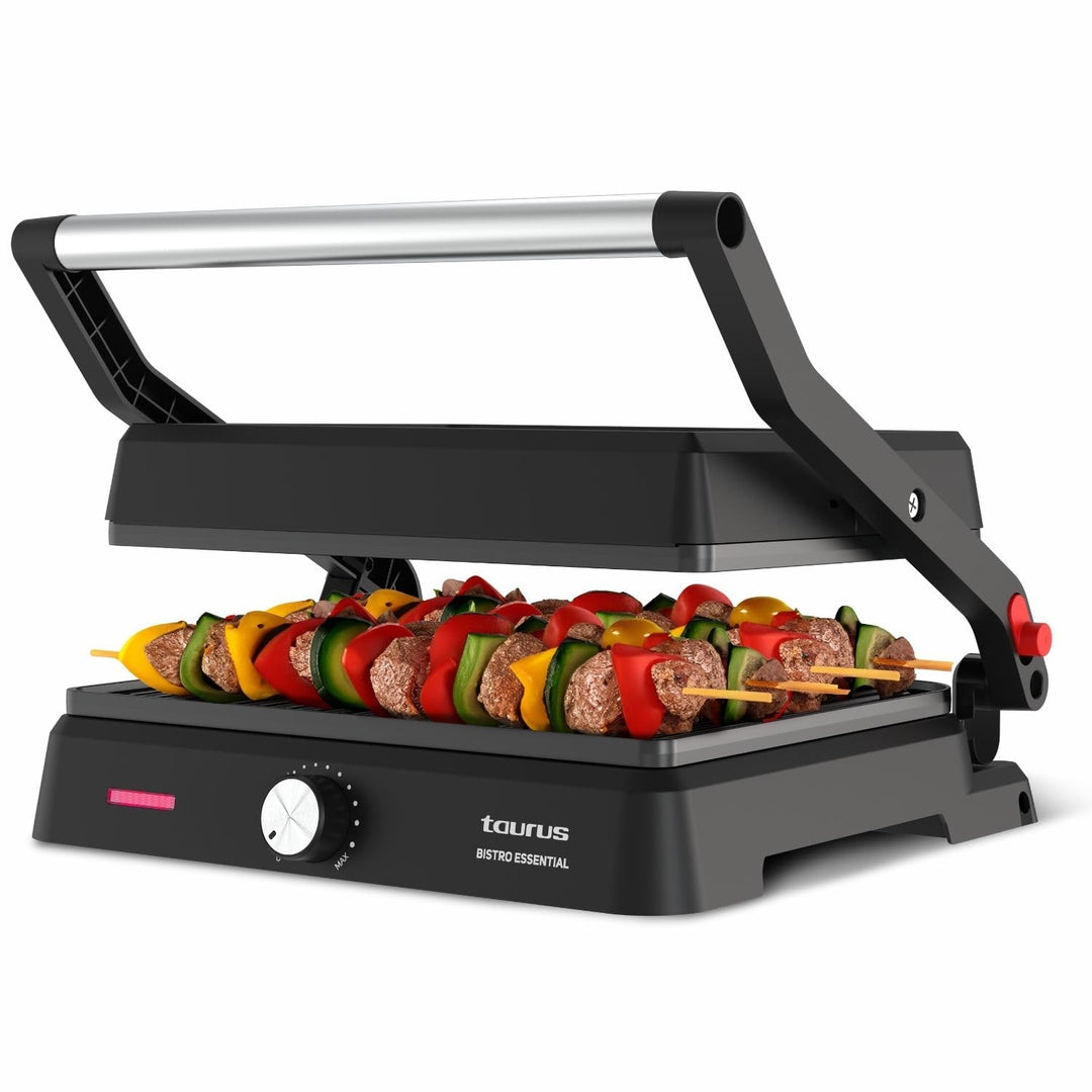 Taurus - Kontaktgrill Essential 2600W | 2-in-1 Grill & Plancha | Platten 29x23 cm | PFOA-frei | Fett