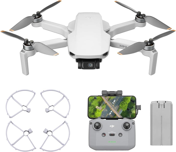 DJI Mini 4K, Drohne mit 4k UHD Kamera für Erwachsene, unter 249 g, 3-Achsen Gimbal Stabilisierung, 1