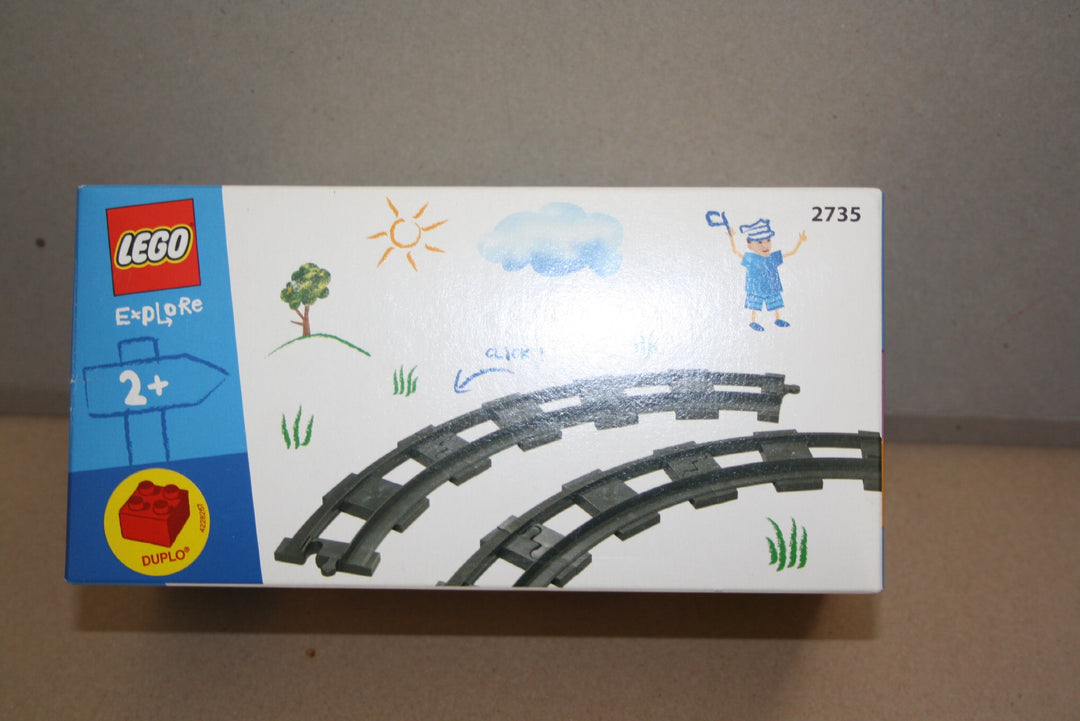LEGO Duplo Eisenbahn 2735 - 6 gebogene Duplo Schienen