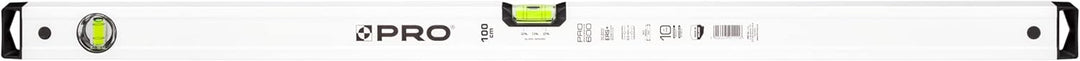 PRO600 Wasserwaage 100cm mit 2% Gefälle - Ergonomischen Profil und ERS+ (Easy Reading System) Präzis