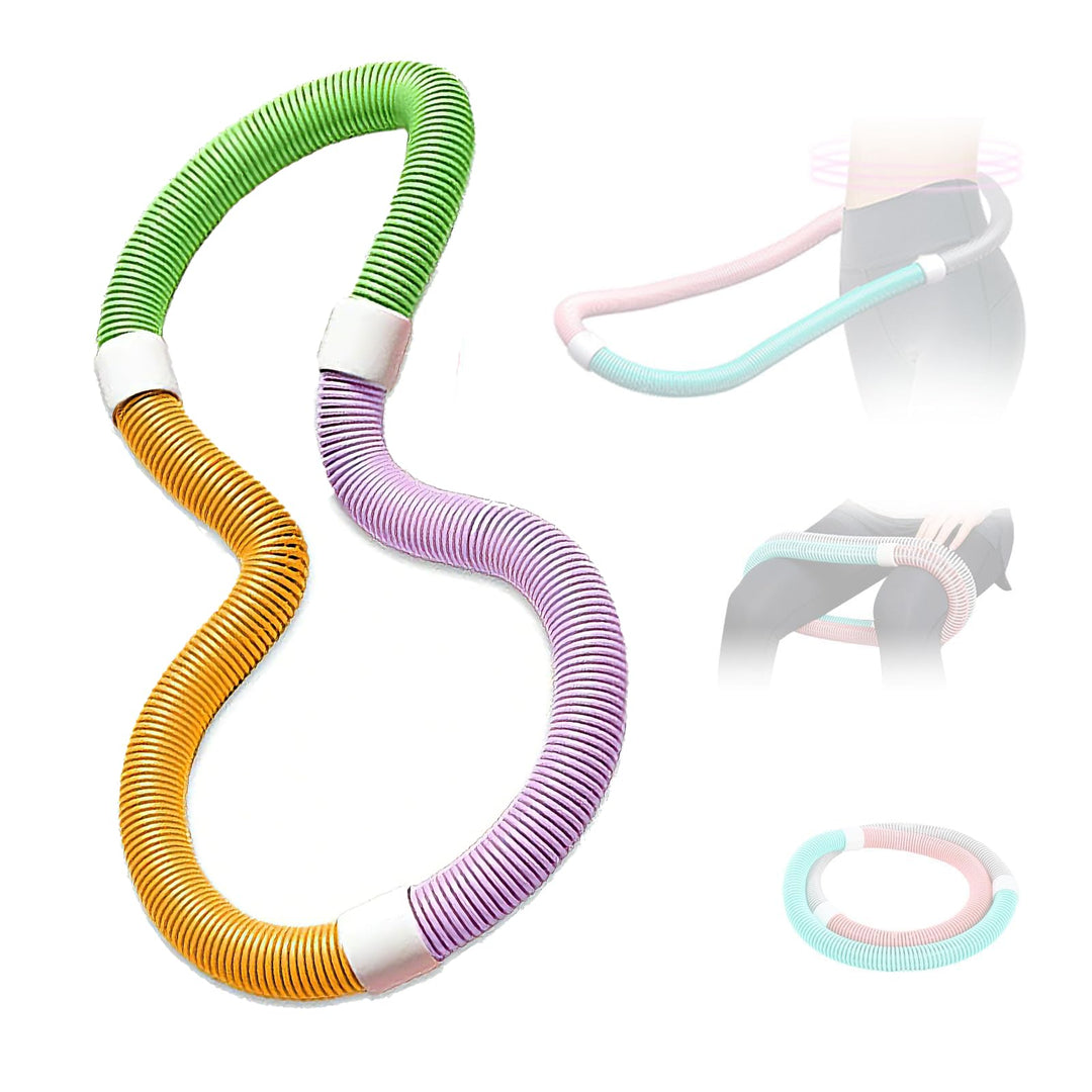 Hula Hoop Reifen Erwachsene für Erwachsene (1,65 kg) mit Federdesign, höherer Kalorienverbrauch, rüc