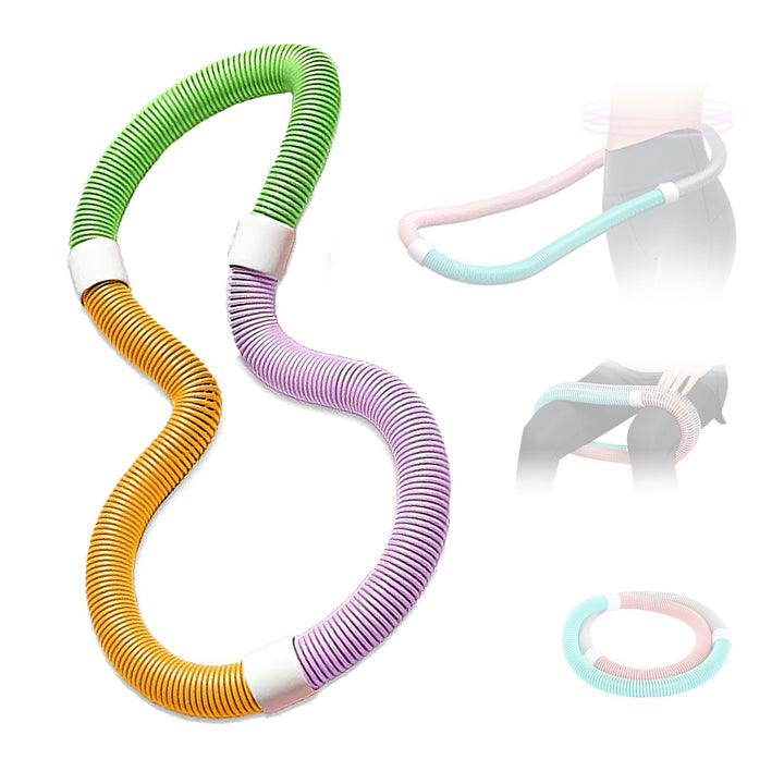 Hula Hoop Reifen Erwachsene für Erwachsene (1,65 kg) mit Federdesign, höherer Kalorienverbrauch, rüc