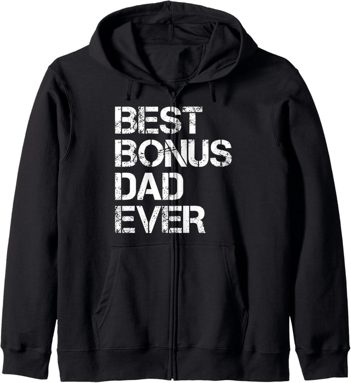 Best Bonus Dad Ever Familie 2021 Lustig Bester Dad der Welt Kapuzenjacke