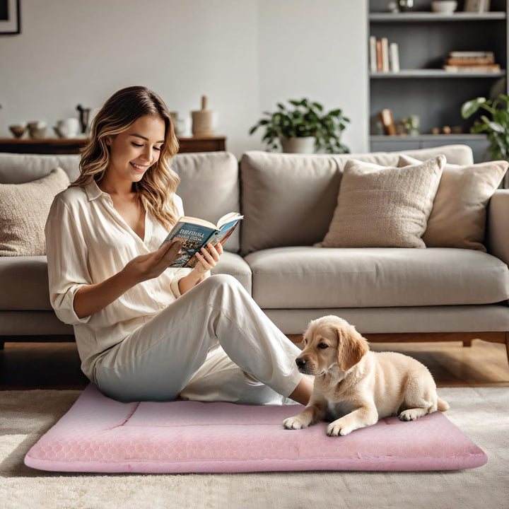 BVAGSS Hundebett Kleine Hunde Reversible, kühl und warm Matten Hundekissen, Waschbar Hundematte für