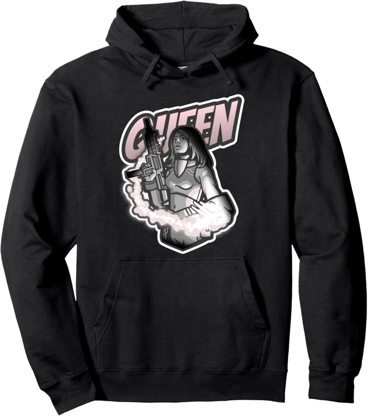 Gangsta Queen Design Gamer Outfit Pullover Hoodie