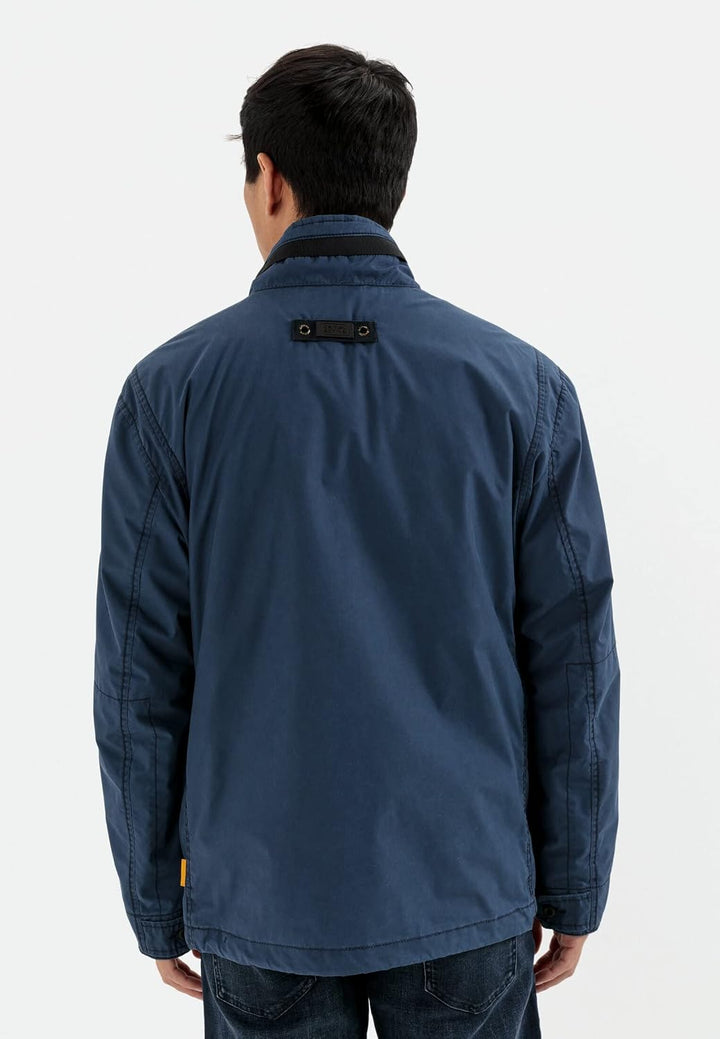camel active Herren Blouson mit Stehkragen 56 Blau, 56 Blau