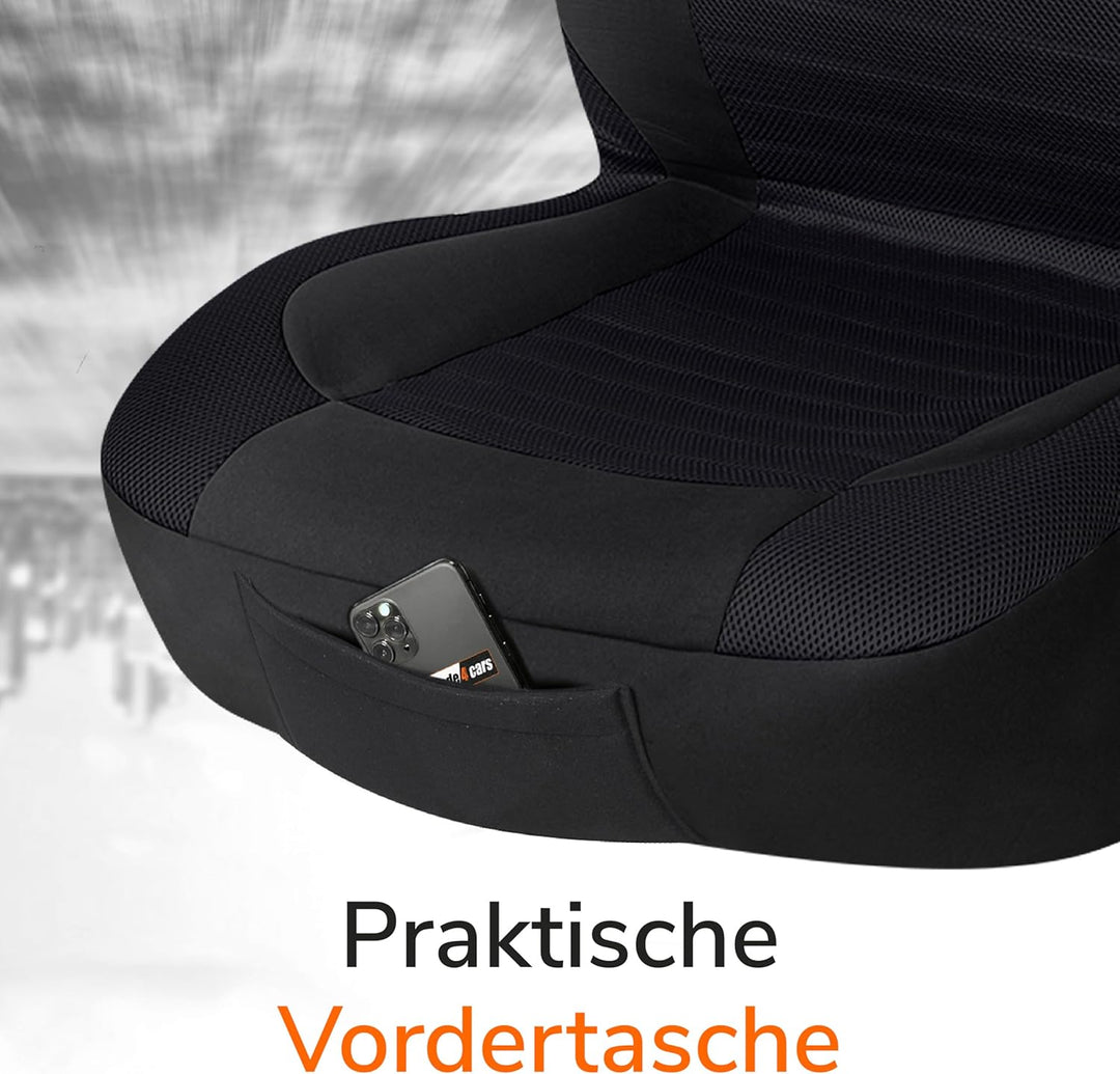 Upgrade4cars Auto-Sitzbezüge Set Universal Version 2026 | Autoschonbezüge Vordersitze &amp; Rückbank | A