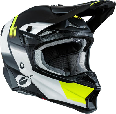 O'NEAL 10SRS Hyperlite Helm, Black/Neon Yellow
