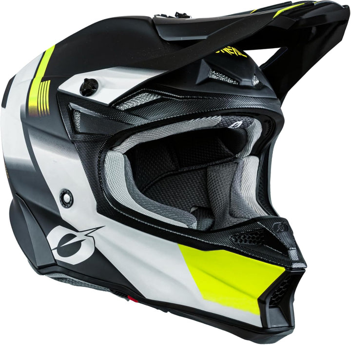 O'NEAL 10SRS Hyperlite Helm, Black/Neon Yellow
