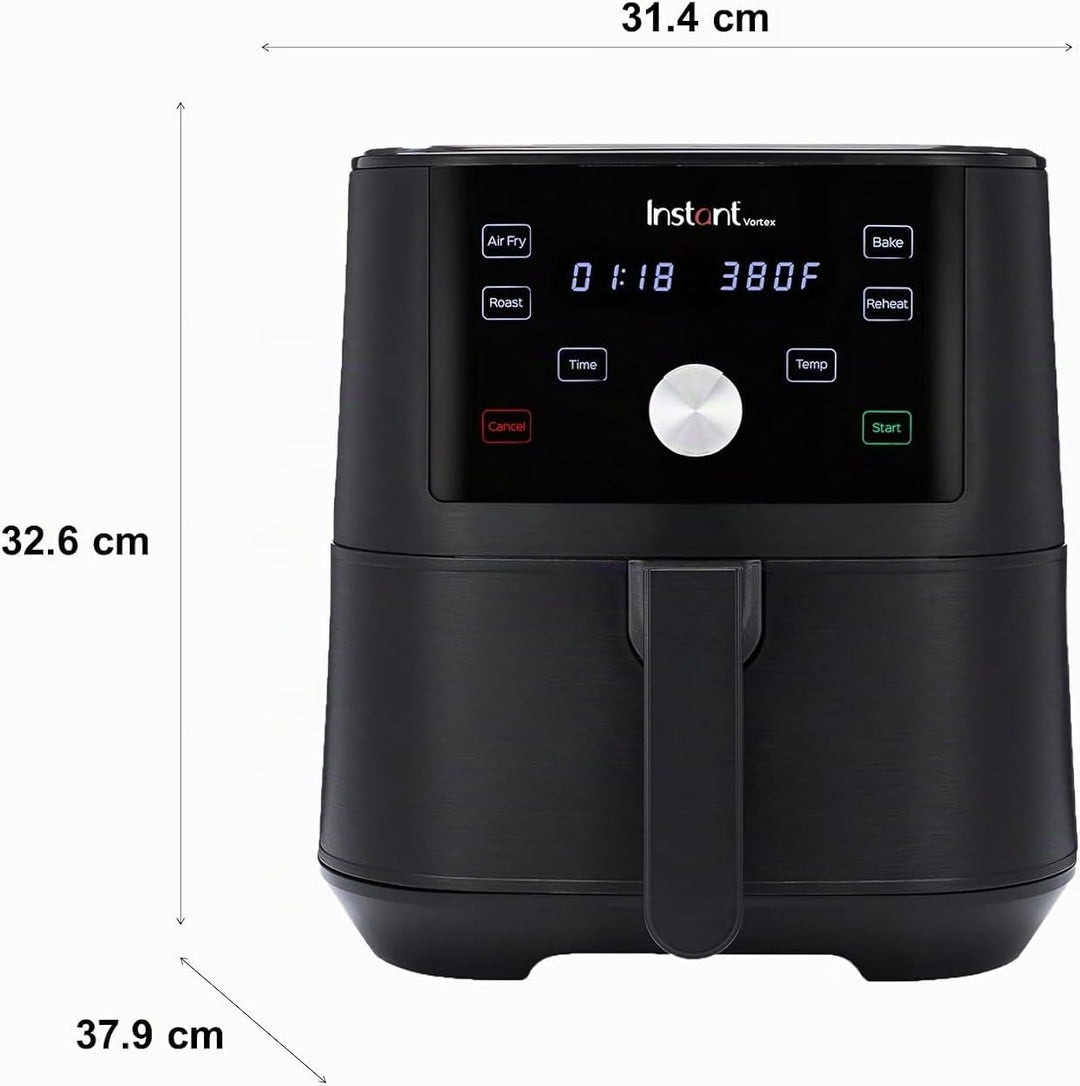 Instant Pot Brands Vortex 4-in-1-Heissluftfritteuse 1700W 5,7L Minibackofen - Gesundes Heissluft-Fri