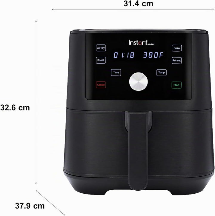 Instant Pot Brands Vortex 4-in-1-Heissluftfritteuse 1700W 5,7L Minibackofen - Gesundes Heissluft-Fri