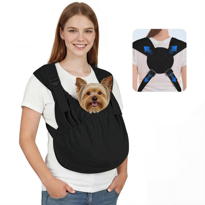 Supet hundetasche für kleine Hunde, Verstellbare Leichte & Atmungsaktive hundetragetasche, Welpen-Tr