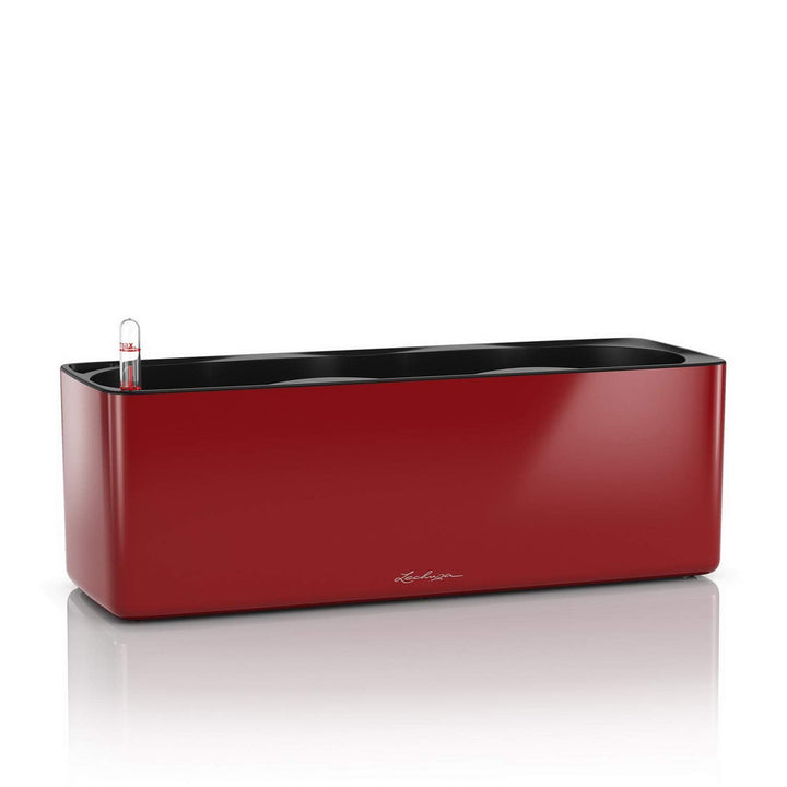 LECHUZA CUBE Glossy Triple scarlet rot highgloss 13672 40x14x13,5 cm Scarlet Rot Highgloss, 40x14x13