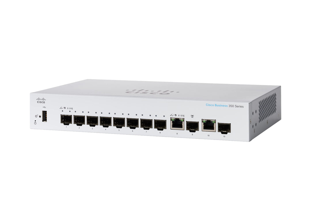 Cisco Business CBS350-8S-E-2G Managed Switch | 8 1G-SFP-Ports | 2x1G-Combo | Eingeschränkte Lebensze