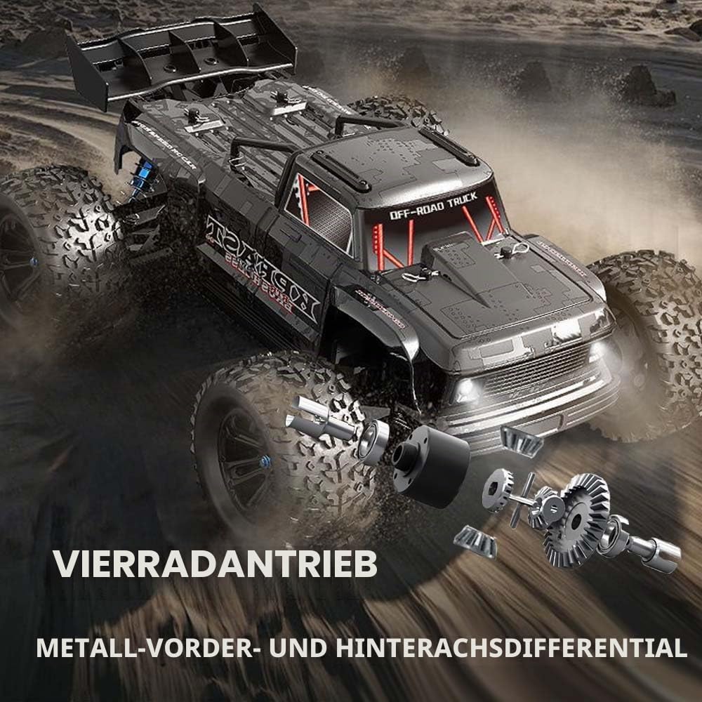 X-Verse 1:12 70KM/H Ferngesteuertes Auto für Erwachsene, 4WD Wasserdichtes Schnelles RC Truck mit 3S