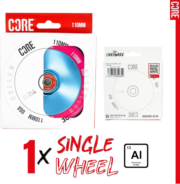 CORE Hollow V2 Stunt-Scooter Rolle 110mm Rosa /Blau, Rosa /Blau