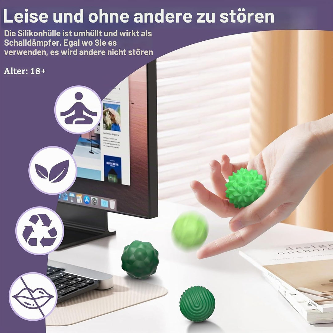8 Stück Magnetkugeln Fidget Toys Erwachsene, Magnetische Kugeln Sensorik Spielzeug, Stress Bälle Mit