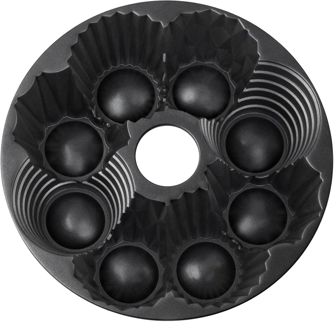 Original Kaiser Inspiration Törtchen Gugelhupfform 26 cm, Gugelhupf Backform für 8 kleine Tartes und