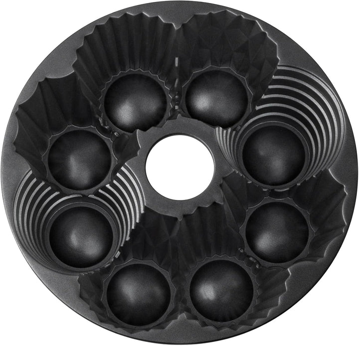 Original Kaiser Inspiration Törtchen Gugelhupfform 26 cm, Gugelhupf Backform für 8 kleine Tartes und