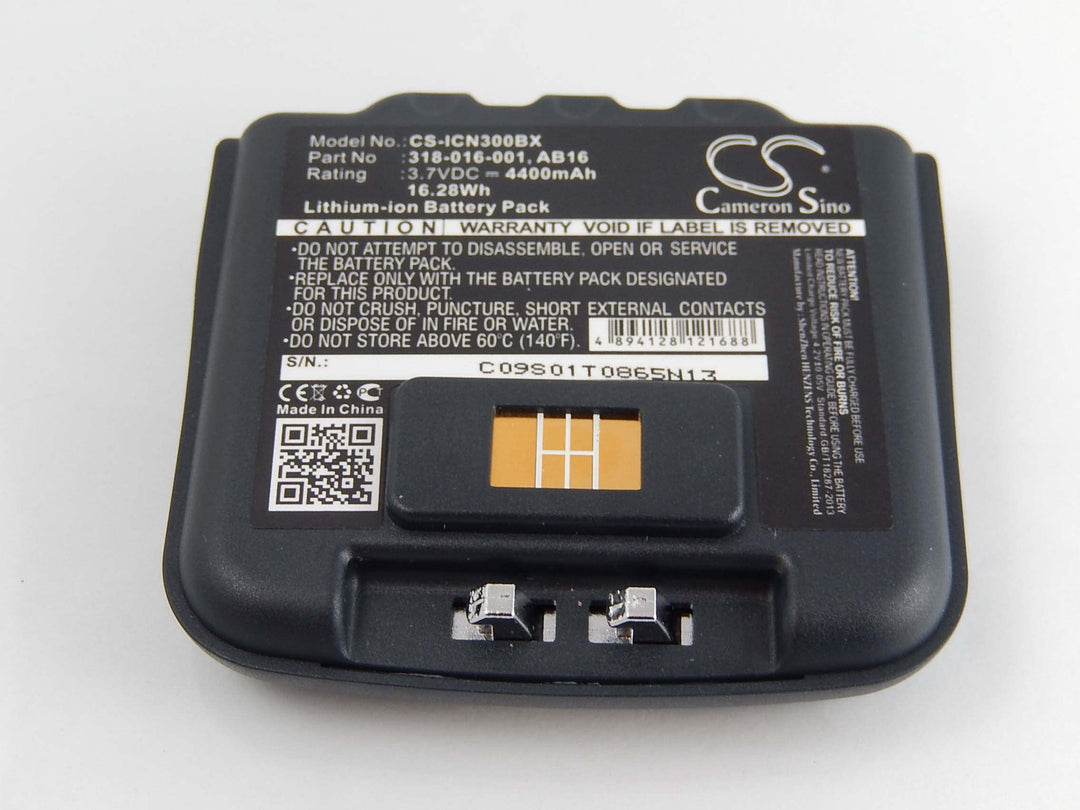 vhbw Li-Ion Akku 4400mAh (3.7V) kompatibel mit Barcode Scanner Intermec CN3, CN3E, CN4, CN4E Ersatz