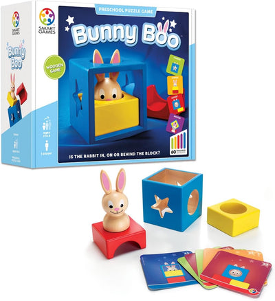 SmartGames - Bunny Boo, Preschool Puzzle Game with 60 Challenges, 2+ Years Englische Version, Englis