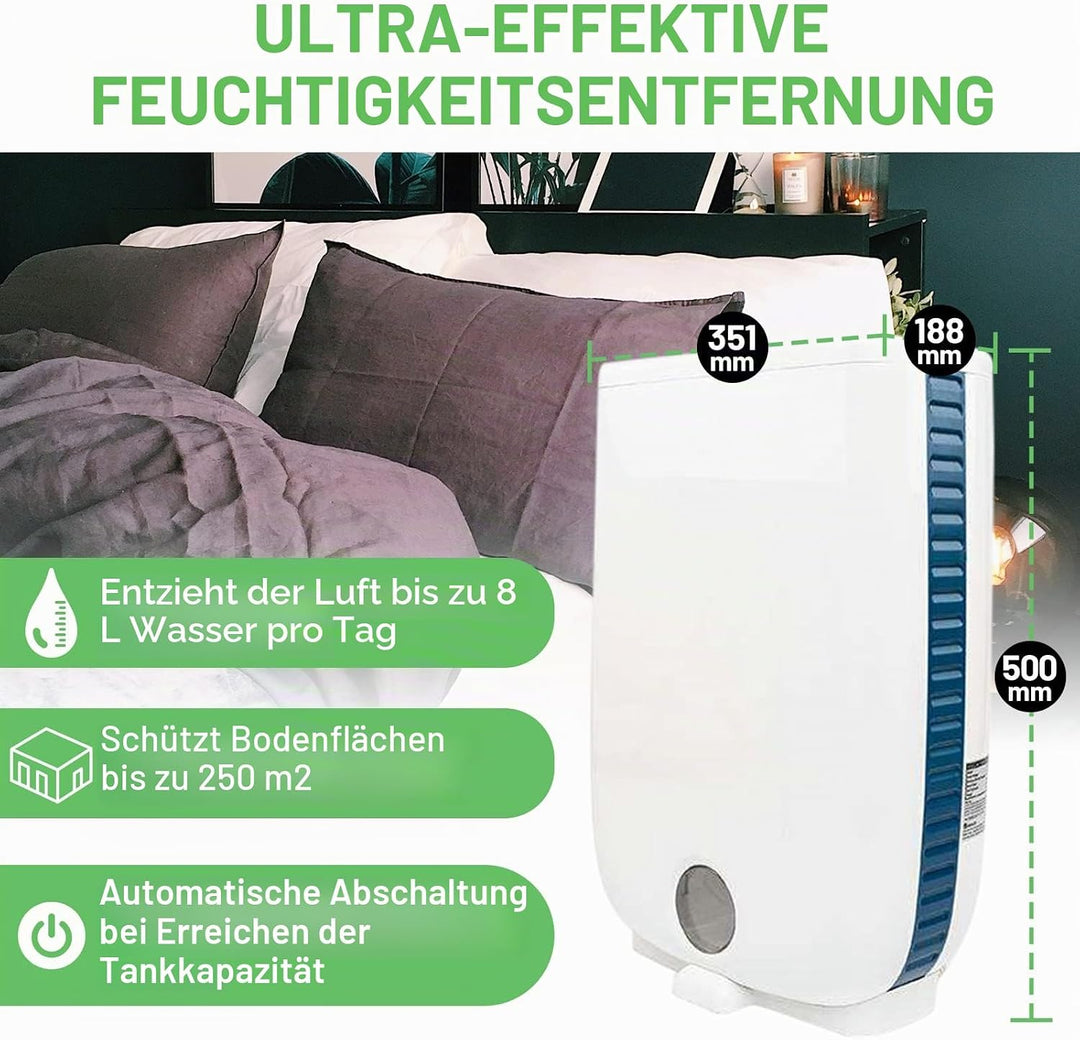 Meaco DD8L Luftentfeuchter, 660 W, 240 V, Weiss, 8L, DD8L