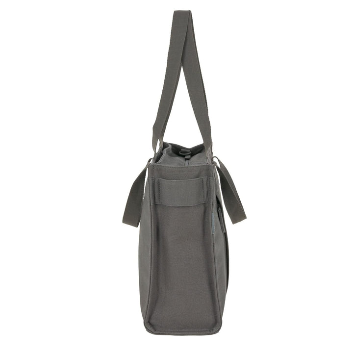LÄSSIG Baby Wickeltasche mit Wickelunterlage, Kinderwagenbefestigung, nachhaltig produziert/GRE Tote