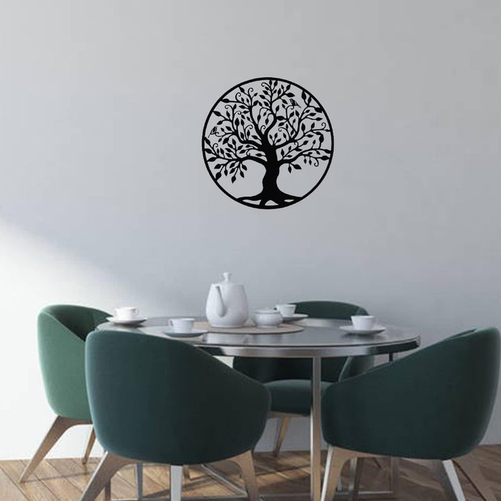 LIKEUDO 30cm Wall Hängende Lebens Baum Metall Wanddekoration Wohnzimmer Wandkunst Dekoration Wandbil