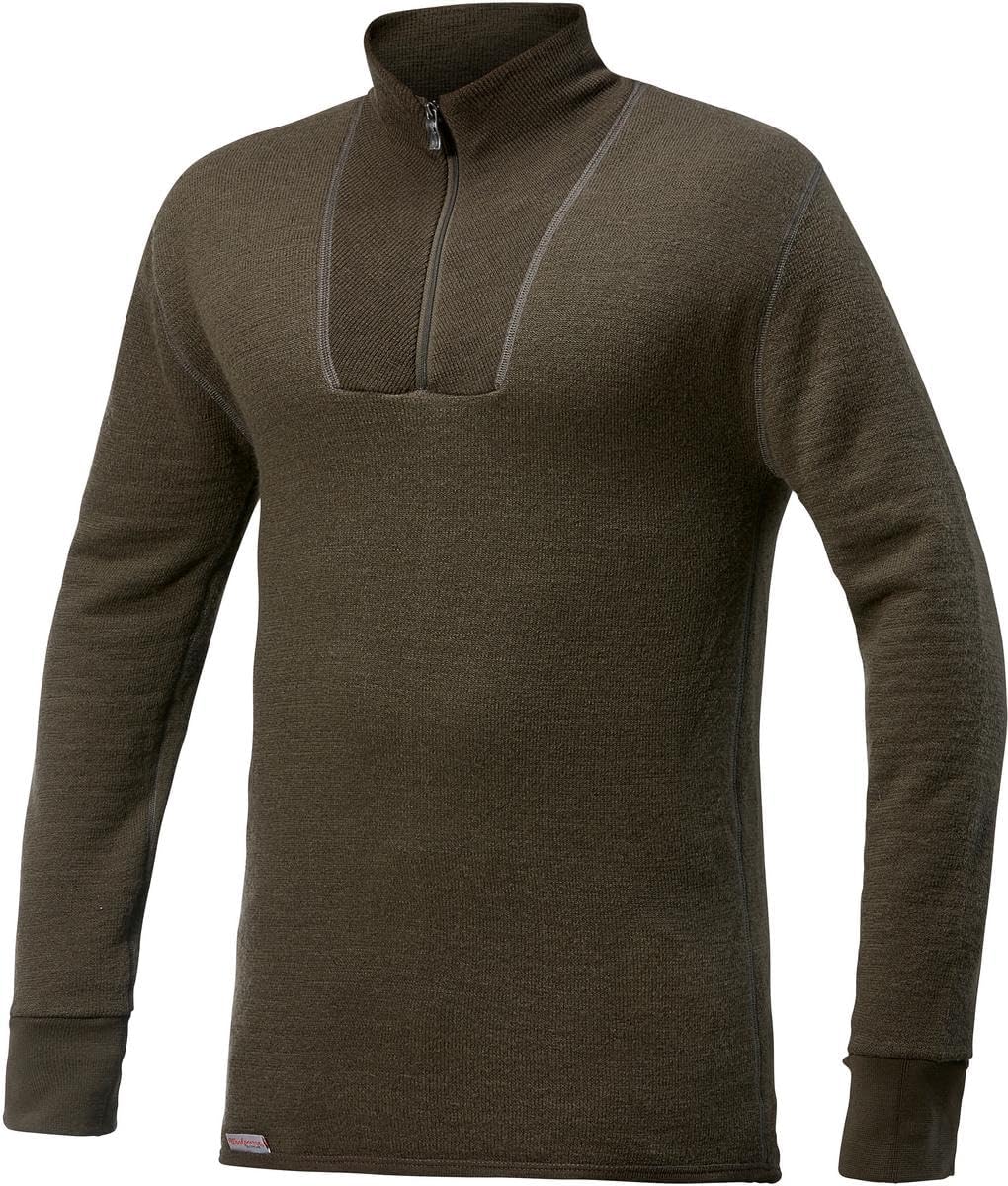 Woolpower Unisex Zip Turtleneck 200 Undershirt (1er Pack) XXS Grün, XXS Grün
