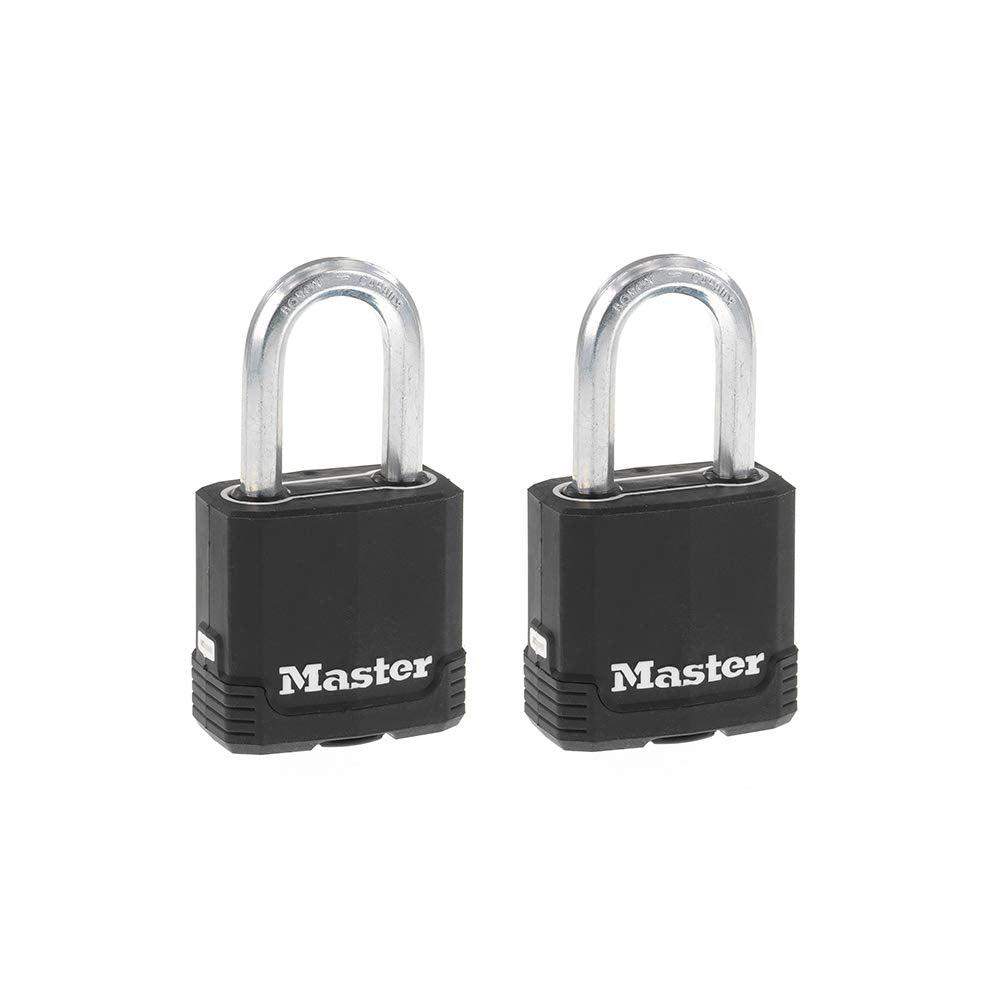 Master Lock, Magnum, robustes Aussenvorhängeschloss mit Schlüssel – wetterfestes Gehäuse und schnitt