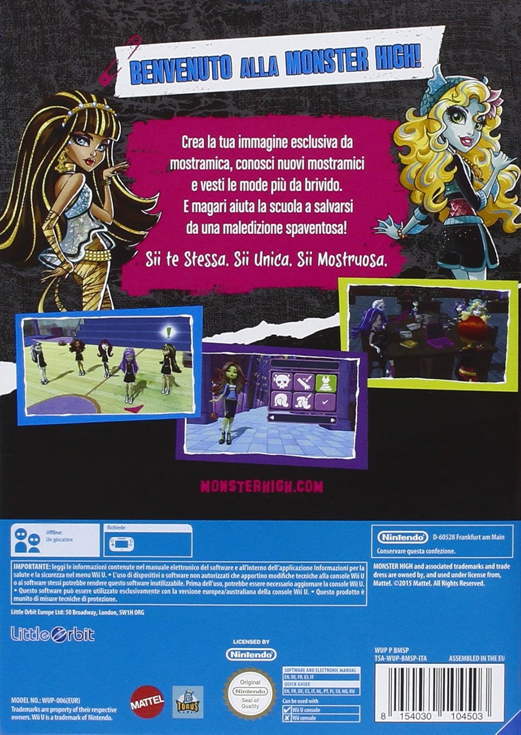 WIIU MONSTER HIGH MOSTRAMICA SCUOLA
