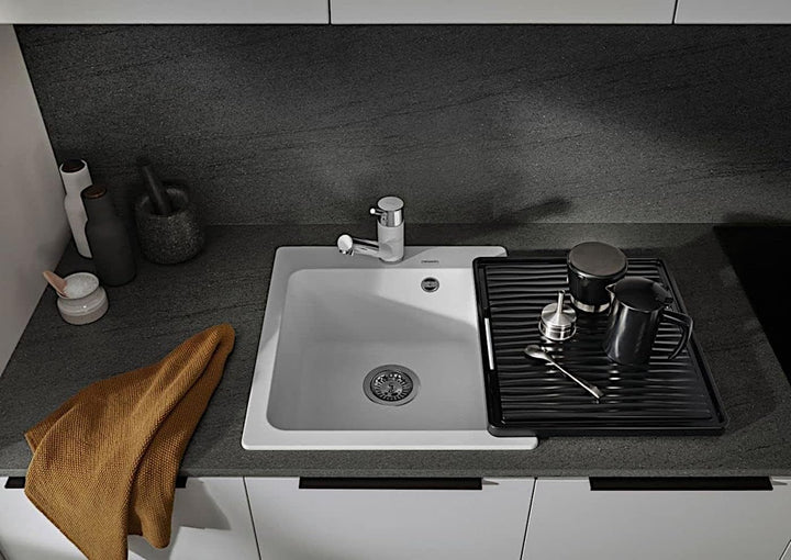 BLANCO Wellentropf | Aus wertigem Kunststoff schwarz / grau | 432 x 382 mm Wellentropf Schwarz, Well