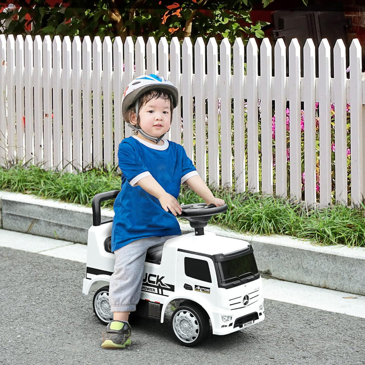 HOMCOM Rutscherfahrzeug Rutscherauto Babyrutscher Kinderfahrzeug lizenziert von Mercedes ANTOS-LKW-S