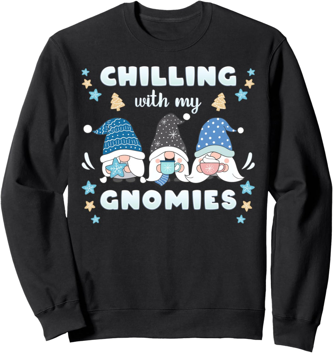 Winter, lustige nordische Weihnachtswichtel Sweatshirt