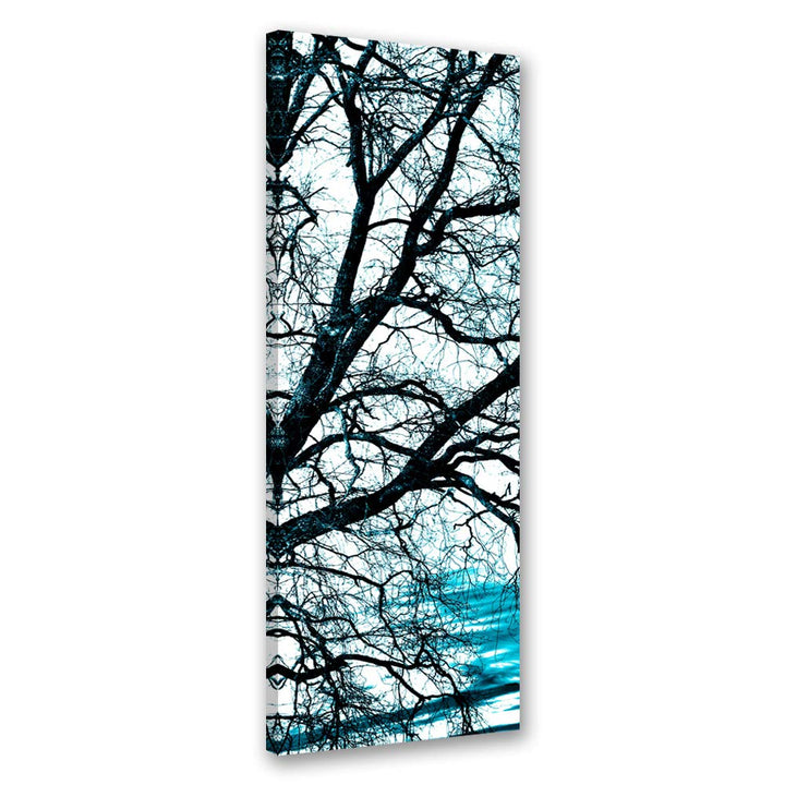 Feeby Vlies Leinwandbild Baum Zweige 60x150 cm Wand Bild Kunstdruck Deko Wohnzimmer Wohnungs Deko Na