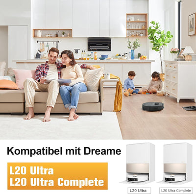 RUKHOOL Zubehör für Dreame L20 Ultra Complete / L20 Ultra Ersatzteile Zubehörset mit 2 Hauptbürste,