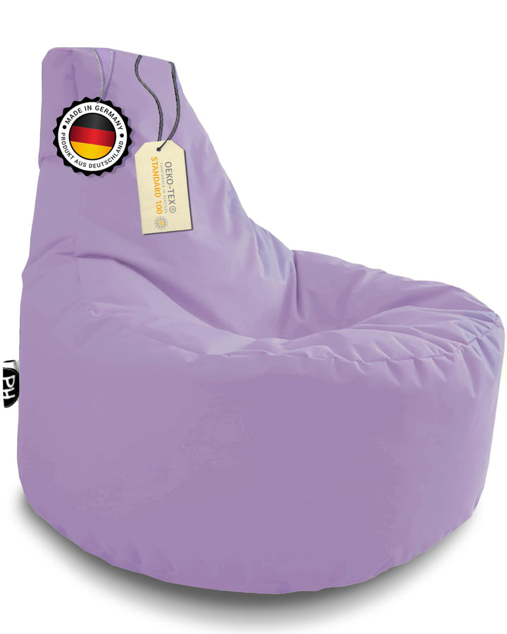 PATCH HOME Gamer Sessel Sitzsack Beanbag in 2 verschiedenen Grössen und 25 XXL - 80cm Durchmesser, 3