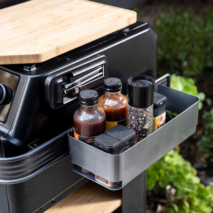 Traeger P.A.L. Pop-and-Lock Aufbewahrungsbehälter - Schwarz, Legierter Stahl, Grillzubehör, Aufbewah