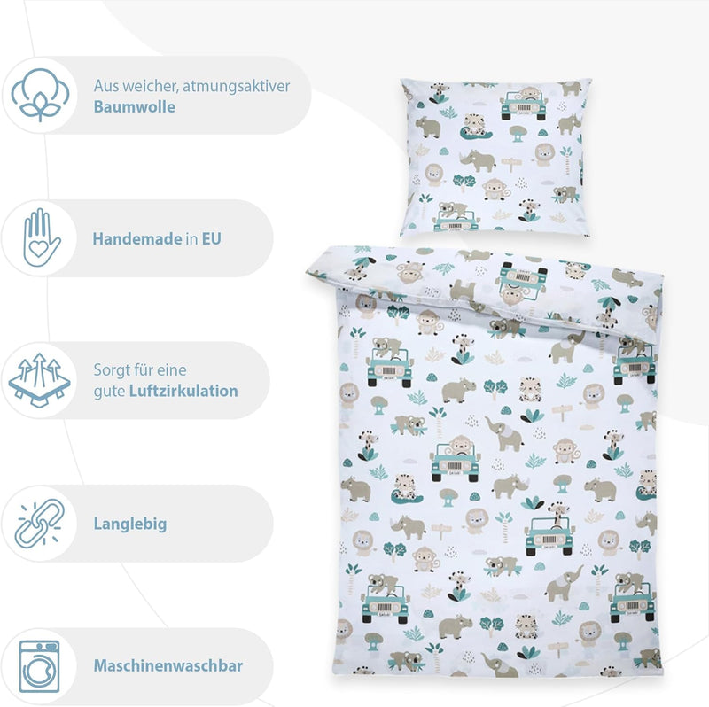 Kinderbettwäsche 100x135 Baumwolle – Bettwäsche Kinder Baby Jungen Mädchen Bettwäsche-Sets Bettbezug