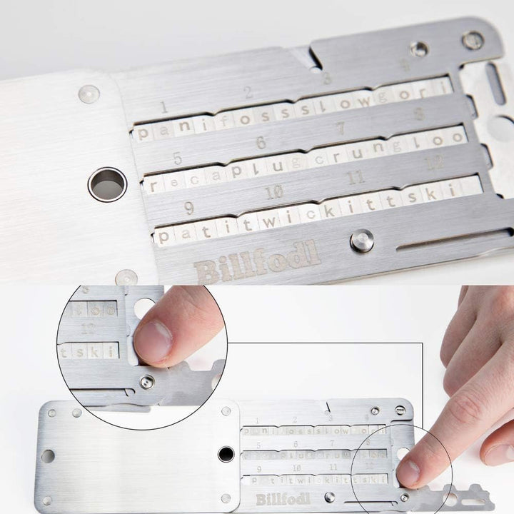 The Billfodl - Backup von Hardware Wallets aus rostfreiem Edelstahl - für Bitcoin, Ethereum und ande
