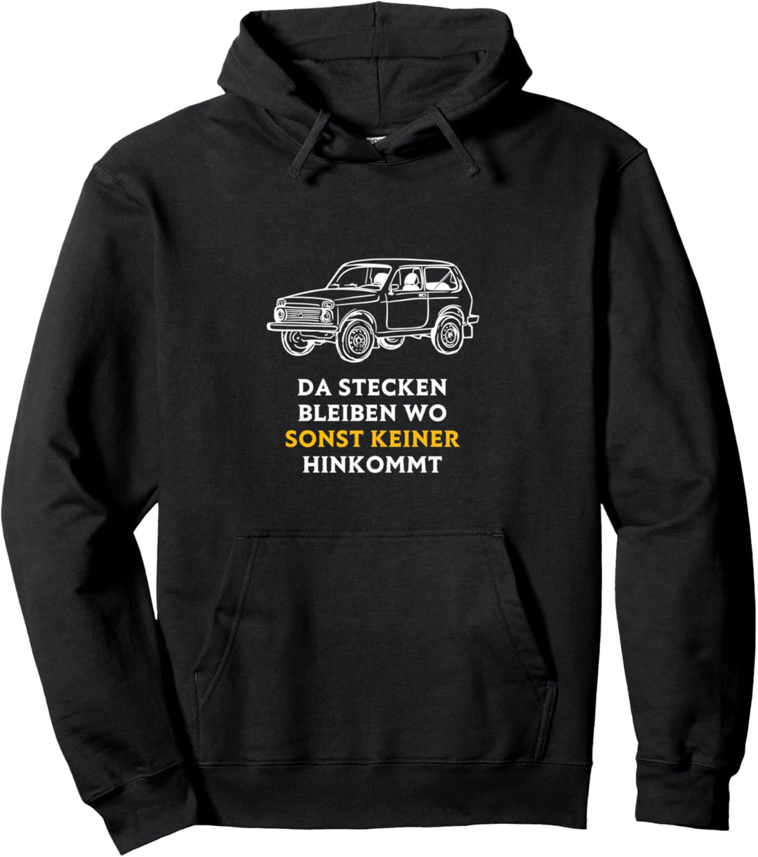 Lada Niva 4x4 Offroad Russland DDR Osten UdSSR Geländewage Pullover Hoodie