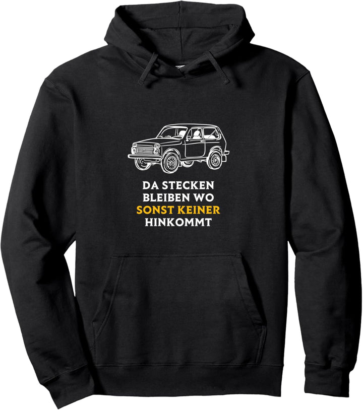 Lada Niva 4x4 Offroad Russland DDR Osten UdSSR Geländewage Pullover Hoodie
