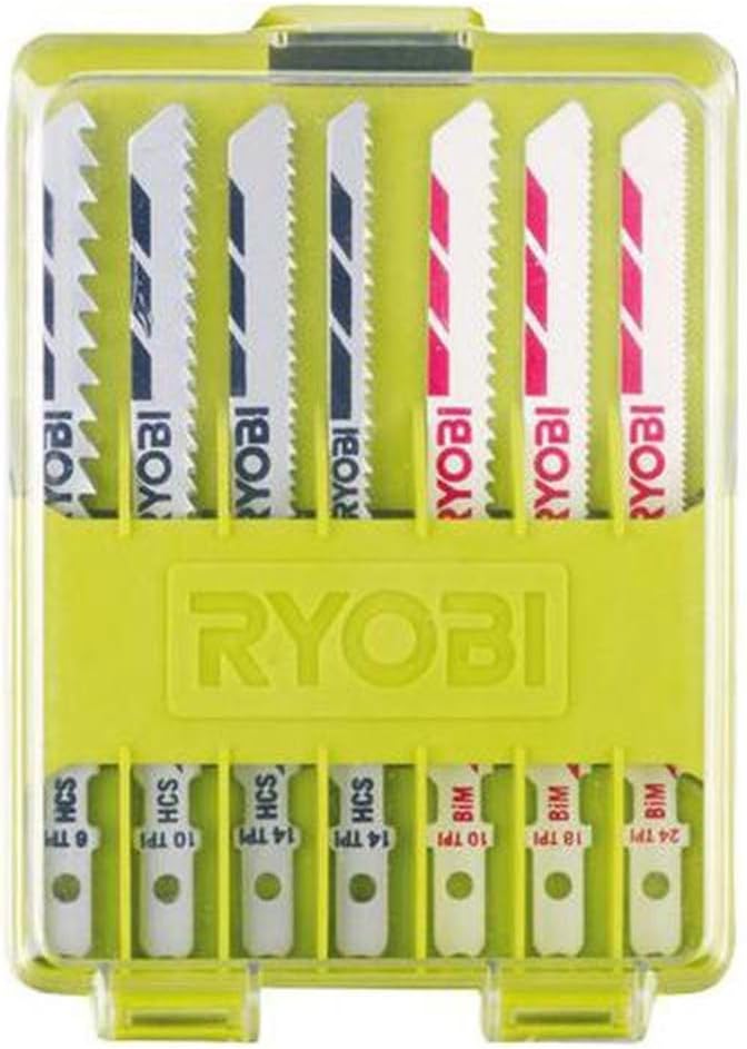 RYOBI Stichsägeblattset RAK10JSB (10-teilig, passend für alle Stichsägen des Ryobi Sortiments, für T