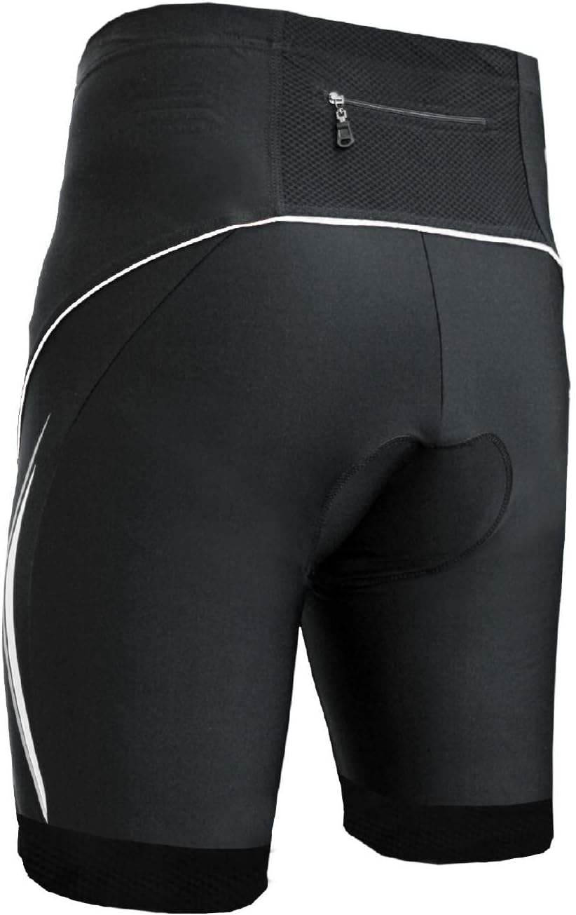 Berkner - Derek - Fahrradhose, Bikehose kurz, Radhose in schwarz rot blau grün Weiss Schwarz - Weiss