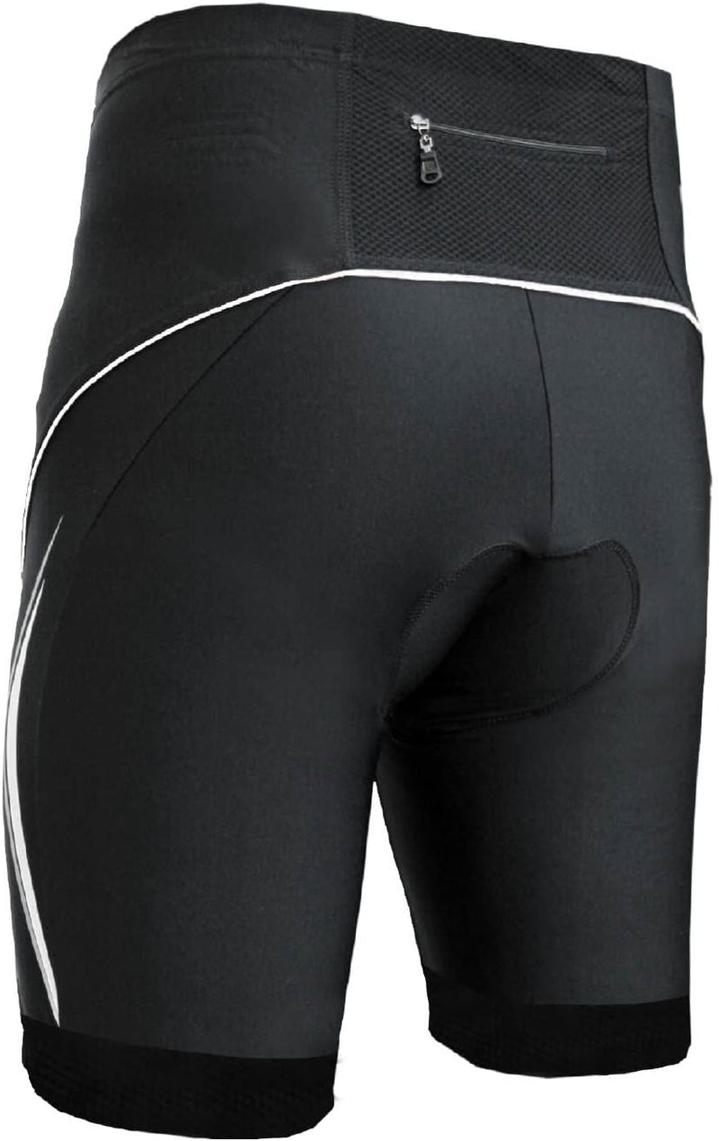 Berkner - Derek - Fahrradhose, Bikehose kurz, Radhose in schwarz rot blau grün Weiss Schwarz - Weiss