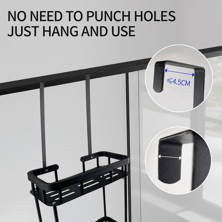 Duschablage ohne Bohren, Duschregal Badezimmer Organizer, Shampoo Halterung für Dusche, Wasserdicht
