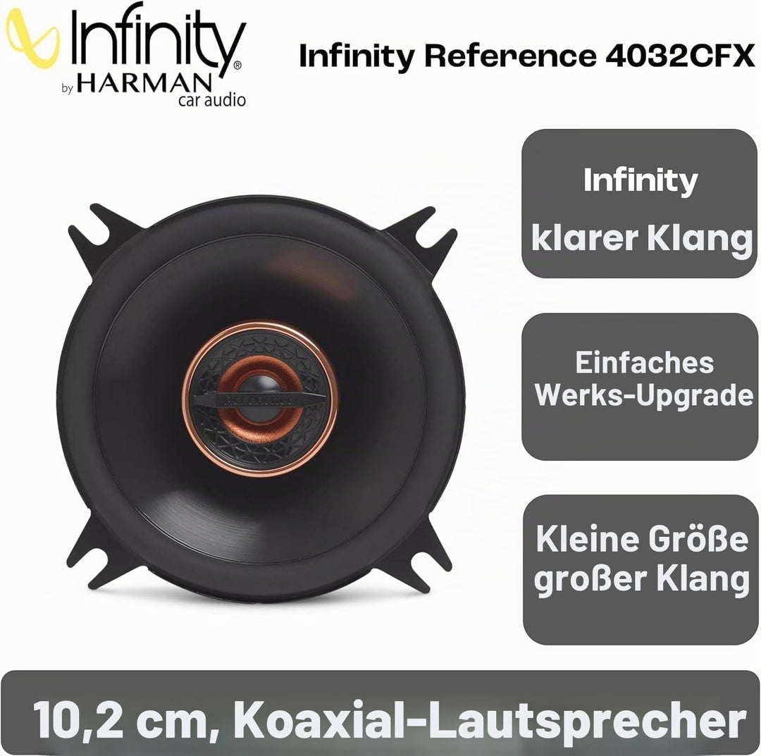 Infinity Reference Series Koaxial-Autolautsprecher, 4 Zoll